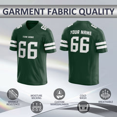 Custom Football Team Jersey with Sleeve Number Stitched Printed Name Number Logo