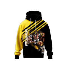Custom Printed Pullover Hoodie with Printed Logo Name for Men Women Youth