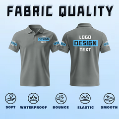 Custom Golf Printed Polo Shirt with Personalized Name and Logo for Golf Teams