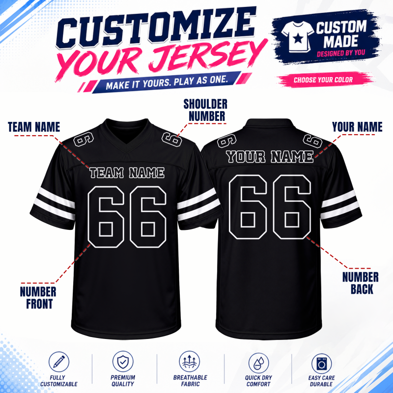 Stitched Printed Team Customization Custom Football Shirt with Custom Text and Number