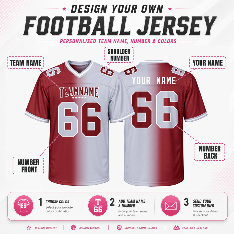 Custom Football Shirt Urban Stitched Printed Name Number