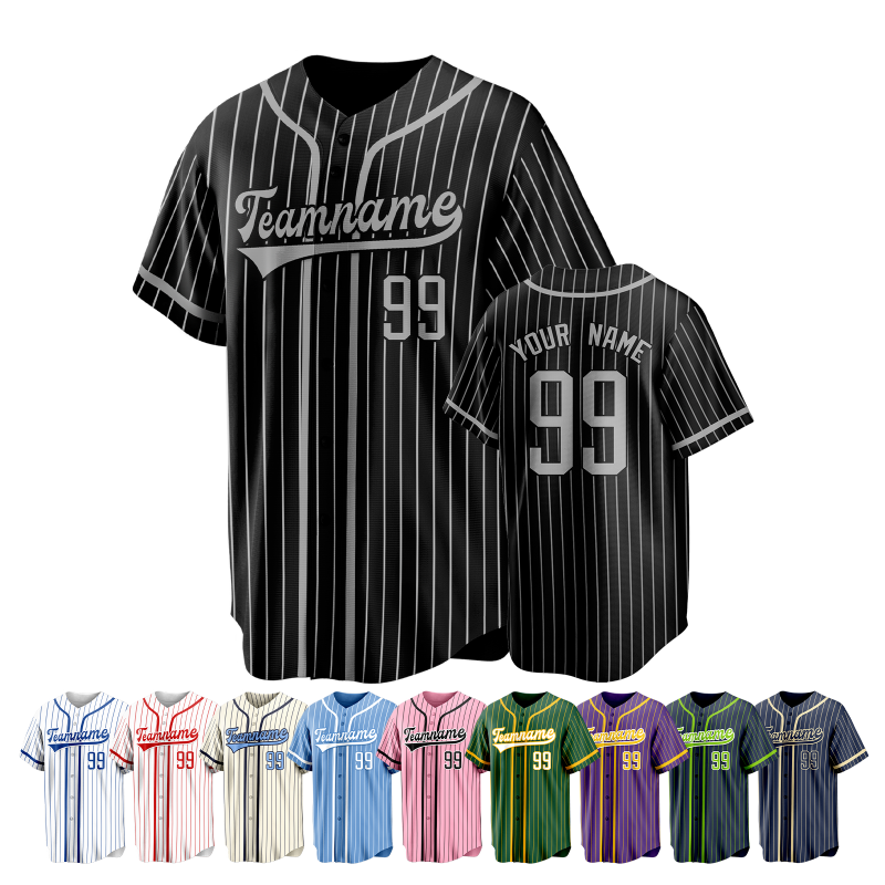 Custom Baseball Team Jersey with Team Logo and Number Stitched Printed