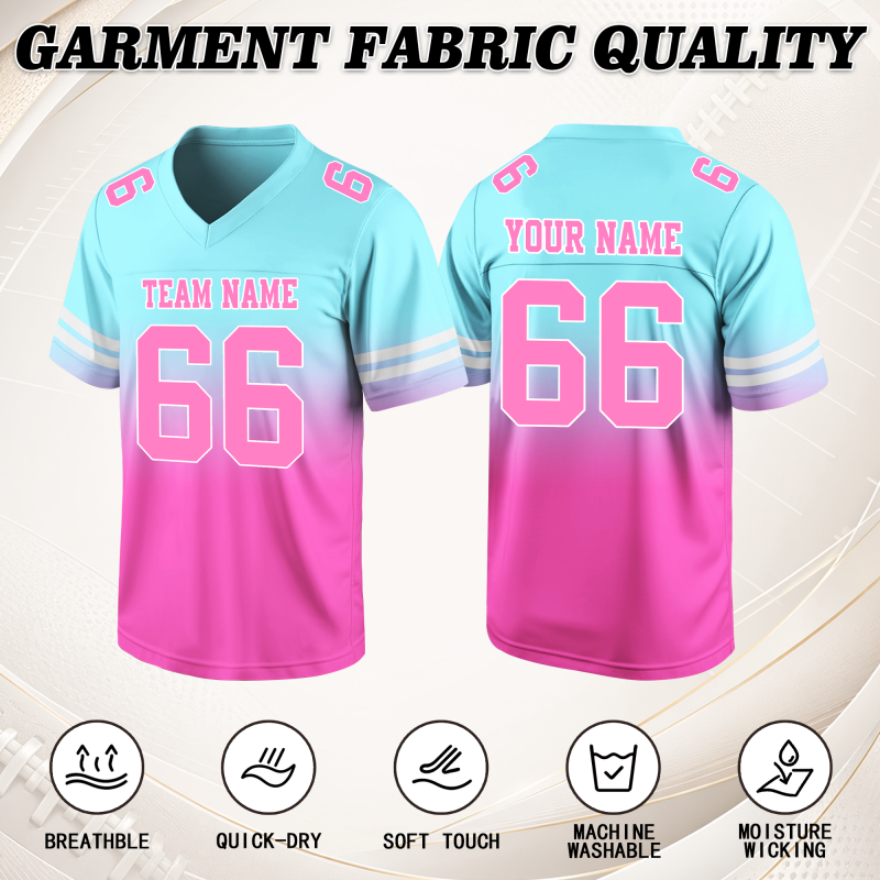 Custom Football Jersey Stitched Printed Name Number