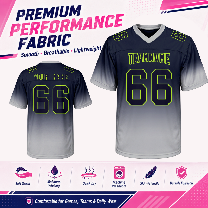 Team Style Personalized Football Jersey for Dance Teams
