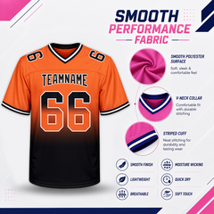Custom Football Fan Jersey Stitched Printed Name Number for Class Reunion Groups