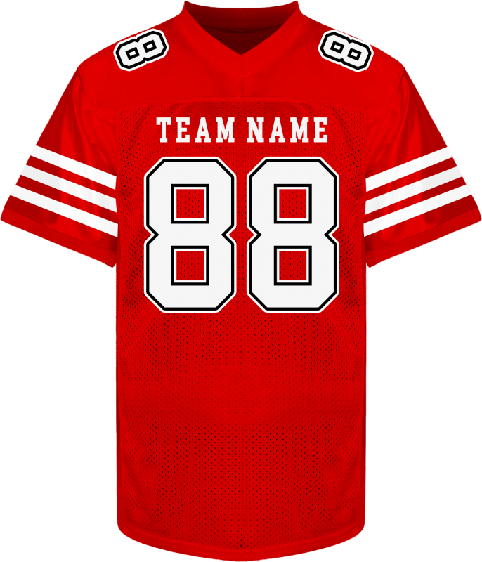 Custom Football Team Uniform with Sleeve Number Game Day Shirt