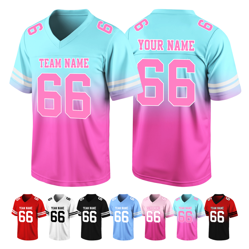 Custom Football Jersey Stitched Printed Name Number