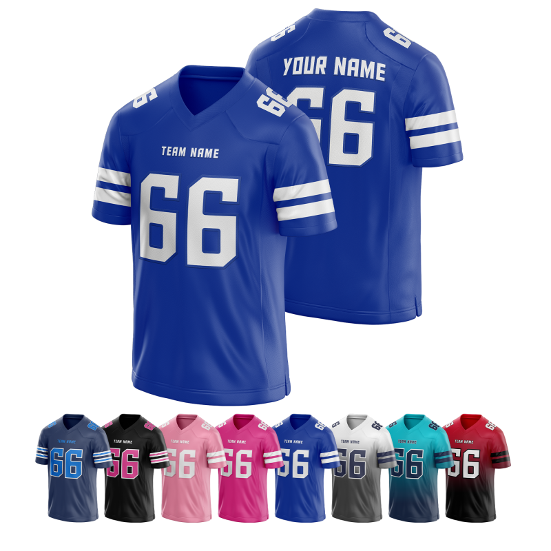 Custom American Football Jersey with Custom Front Text Team Uniform