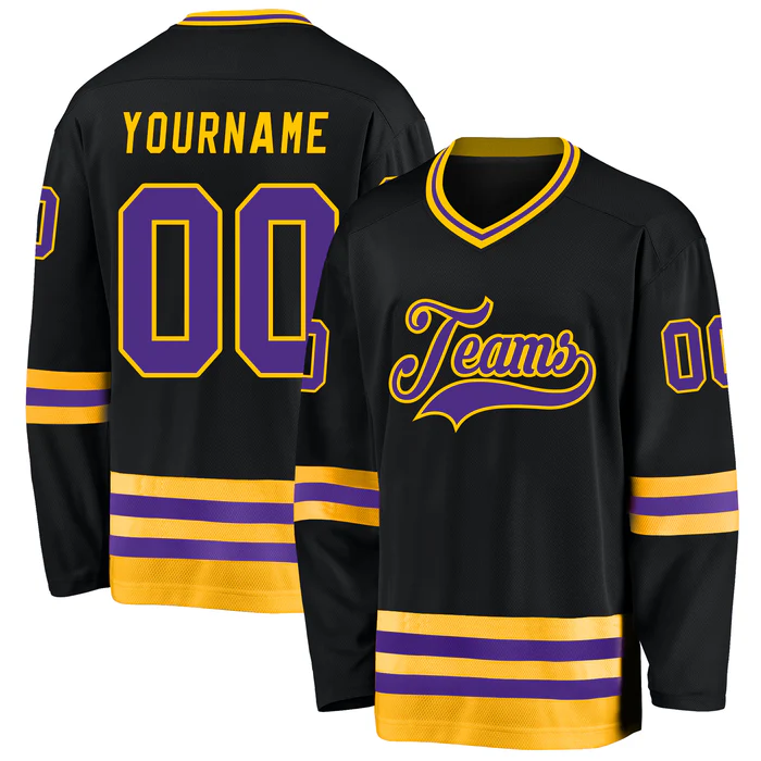 Game Day Personalized Hockey Jersey Stitched Printed Team Logo with Stitched Printed Name Number Team Logo for Men Women Youth Kids