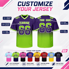Custom Football Uniform with Full Custom Design with Stitched Printed Name Number