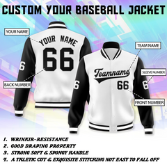 Custom Bomber Jacket with Custom Printed and Embroidered Logo Name Text for Staff Team Events