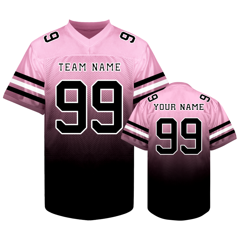 Custom Football Team Uniform with Custom Front and Back Fan Gift