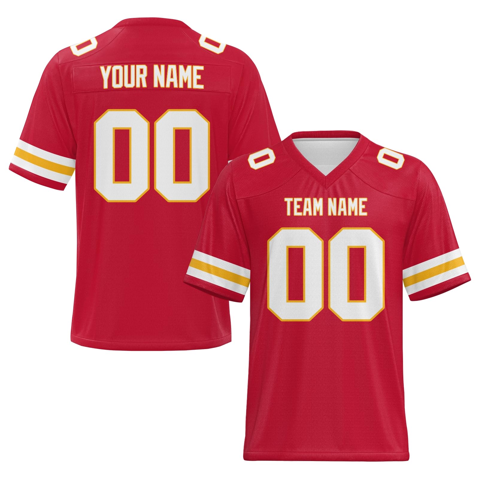 Custom Youth Football Jersey Loose Fit Stitched Printed Custom Design