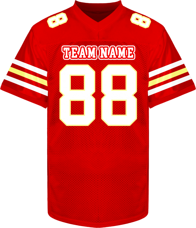 Custom Football Fan Jersey Stitched Printed for School Clubs