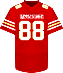 Custom Football Fan Jersey Stitched Printed for School Clubs
