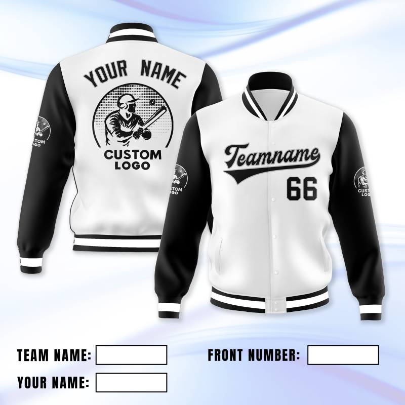 Custom Bomber Jacket with Custom Printed and Embroidered Logo Name Text for Staff Team Events