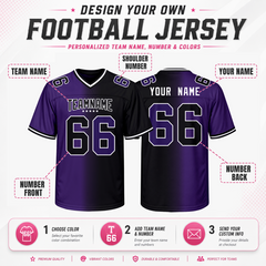 Family Matching Custom Game Day Football Jersey with Team Name and Logo