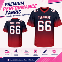 Stitched Printed Personalization Personalized Football Jersey with Player Name and