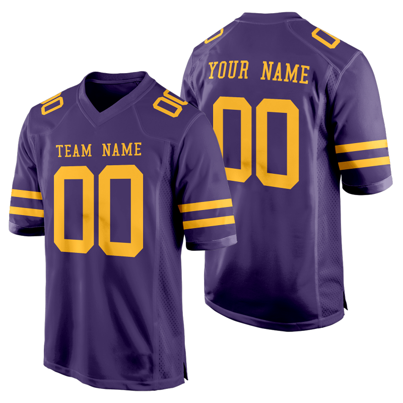 Personalized Football Team Jersey Stitched Printed Name Number Logo