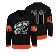 Custom Hockey Jersey Stitched Printed Name Number Logo with Stitched Printed Name Number Team Logo for Men Women Youth Kids