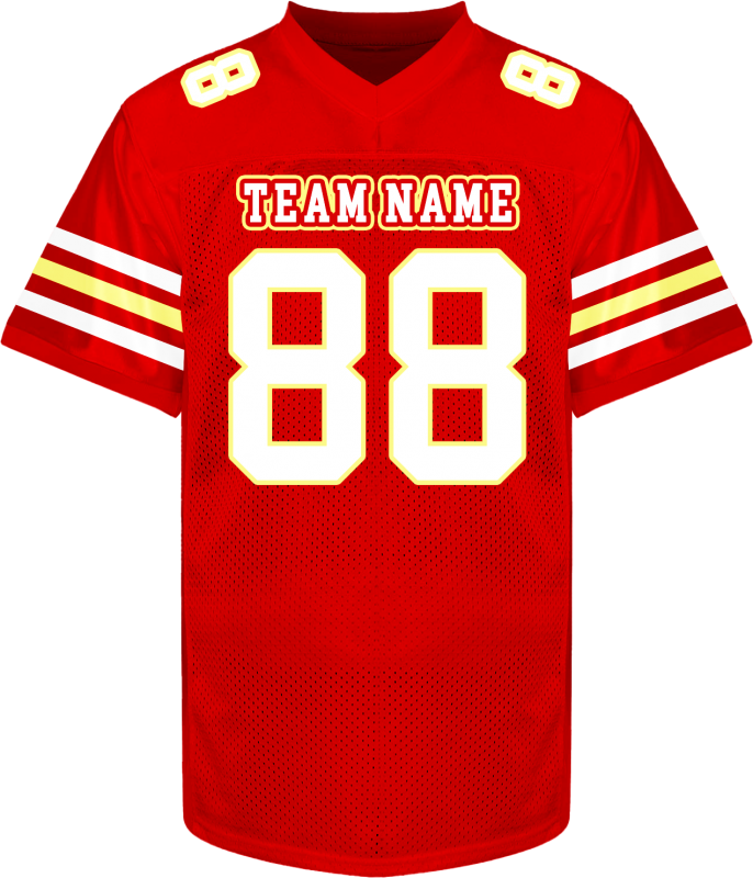Custom Game Day Football Jersey Loose Fit Stitched Printed Name Number Logo