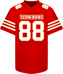 Custom Game Day Football Jersey Loose Fit Stitched Printed Name Number Logo