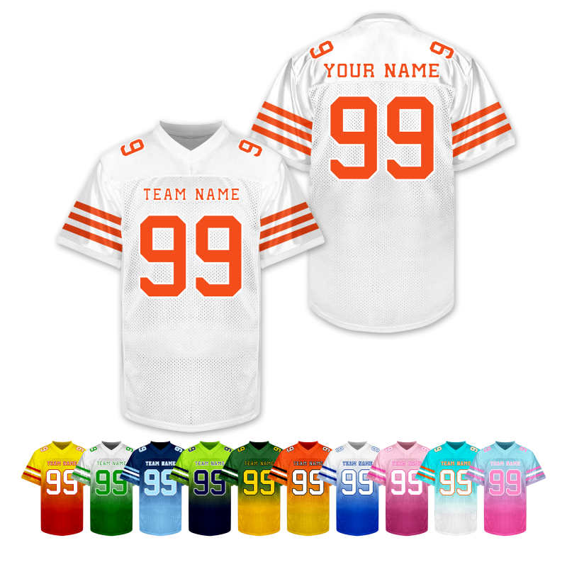 Custom Football Uniform Loose Fit Stitched Printed Team Logo