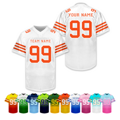 Custom Football Uniform Loose Fit Stitched Printed Team Logo