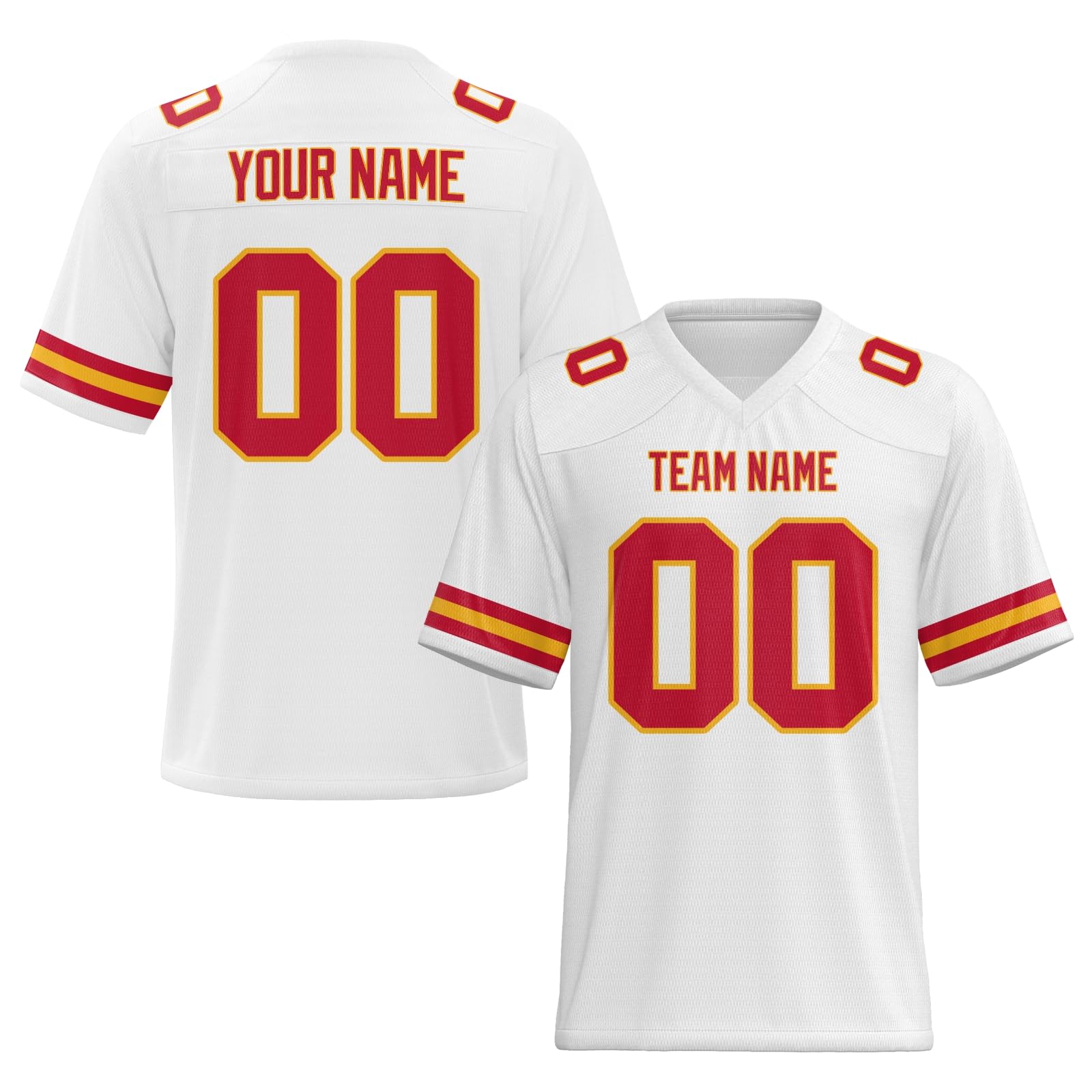 Custom Youth Football Jersey Loose Fit Stitched Printed Custom Design