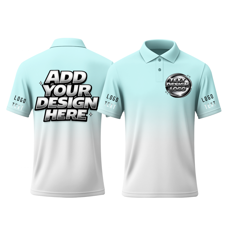 Personalized Golf Printed Polo Shirt with Custom Names and Logos Printed Design for Club Members