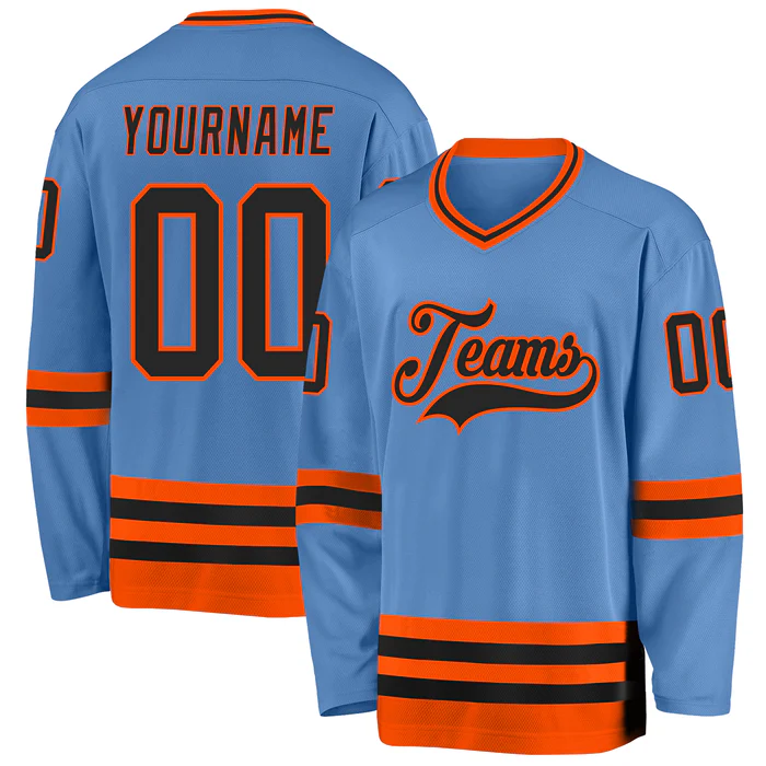 Custom Hockey Game Jersey for Hockey Families and Game Day Outfit with Personalized Team Name Logo Number for Adults and Kids