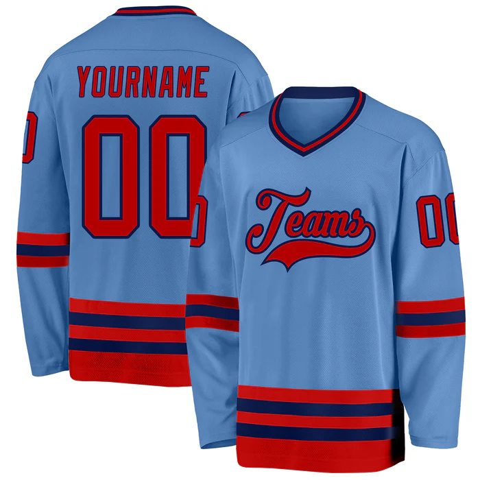 Personalized Hockey Team Jersey for Community Game with Personalized Team Name Logo Number for Adults and Kids