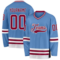 Stitched Printed Hockey Design Personalized Hockey Team Jersey with Custom Name Number for Teams Players Fans Men Women Youth Kids