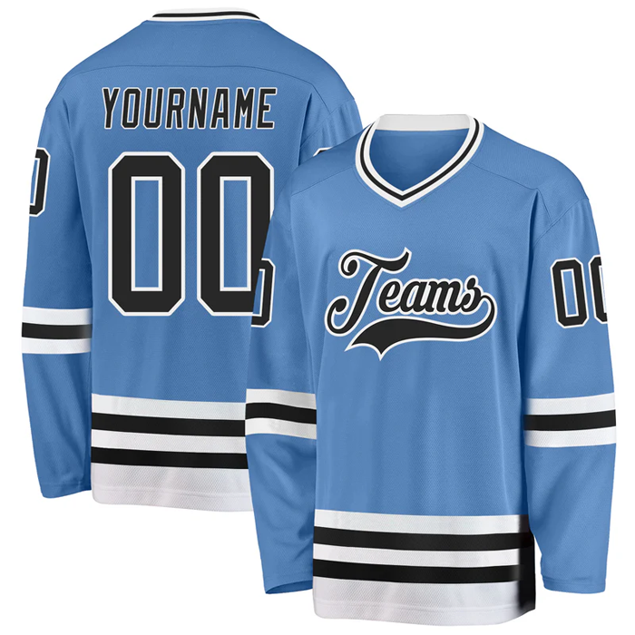 Custom Hockey Team Uniform with Custom Team Logo with Stitched Printed Personalization for Teams Players Fans Men Women Youth Kids