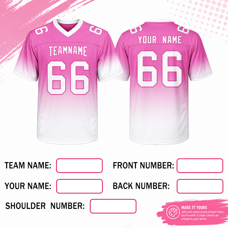 Custom Football Team Uniform Stitched Printed Name Number for Game Night Outfit