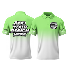 Custom Golf Printed Polo Shirt for Cafe Uniform with Printed Logo Name Text