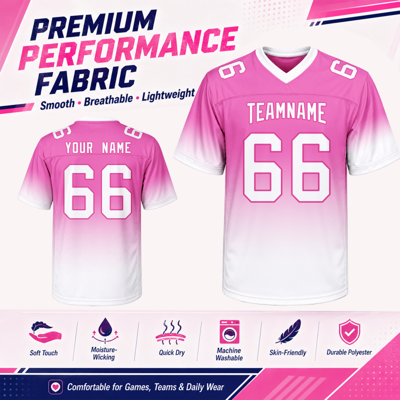 Custom Football Team Uniform Stitched Printed Name Number for Game Night Outfit