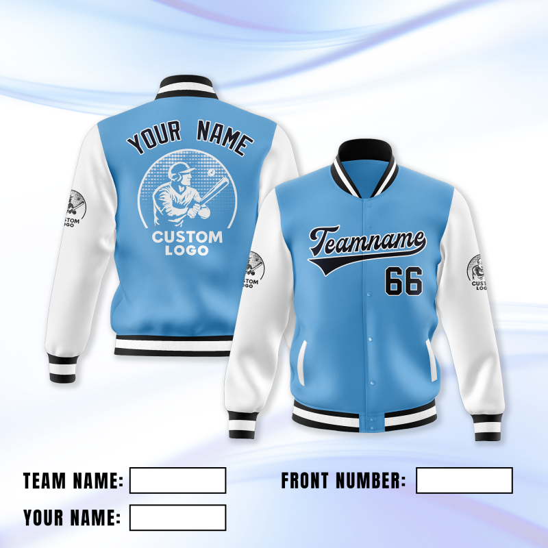 Custom Group Jacket with Printed and Embroidered Logo Name for Men Women Youth