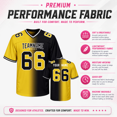 Mesh Custom Football Fan Jersey Stitched Printed Name Number Logo