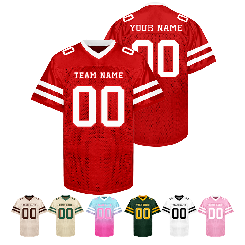 Stitched Printed Personalization Personalized Football Jersey