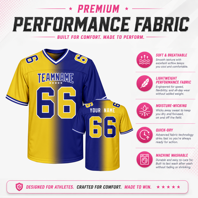 Stitched Printed Custom Design Custom Football Shirt with Personalized Team Logo