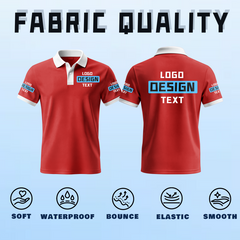 Custom Event Printed Polo Shirt with Brand Logo for Team Building Event