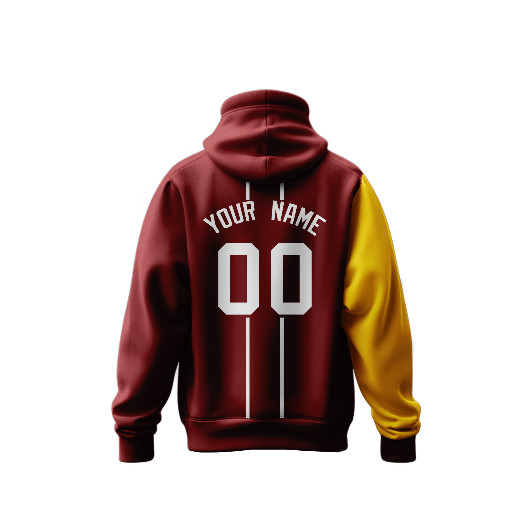 Custom Printed Hoodie with Front Logo and Sleeve Text for Company Team School Event Gifts