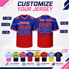 Custom Youth Football Jersey Stitched Printed Team Customization for Church Teams