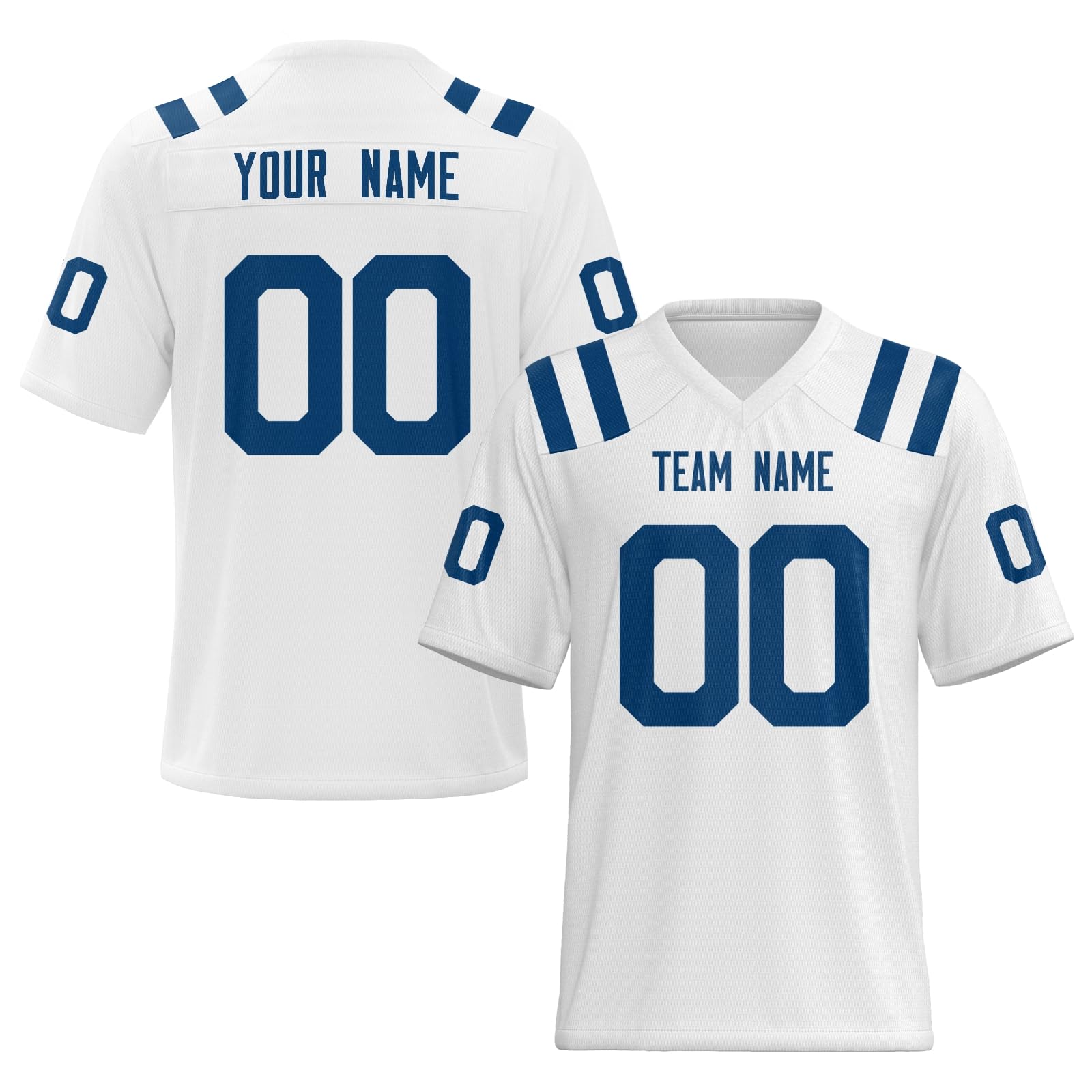 Personalized Football Jersey with Custom Lettering Fan Gift