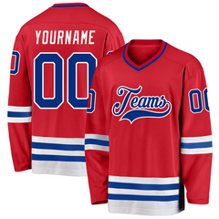 Personalized Hockey Team Jersey with Custom Front and Back Stitched Printed Team Logo for Teams Players Fans Men Women Youth Kids