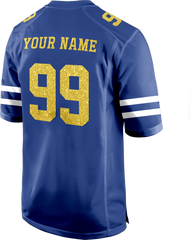 Custom Football Fan Jersey with Custom Patch Logo Stitched Printed Custom Design