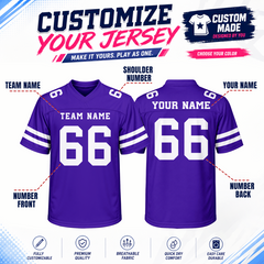 Stitched Printed Name Number Custom Game Day Football Jersey for Custom Event Shirt