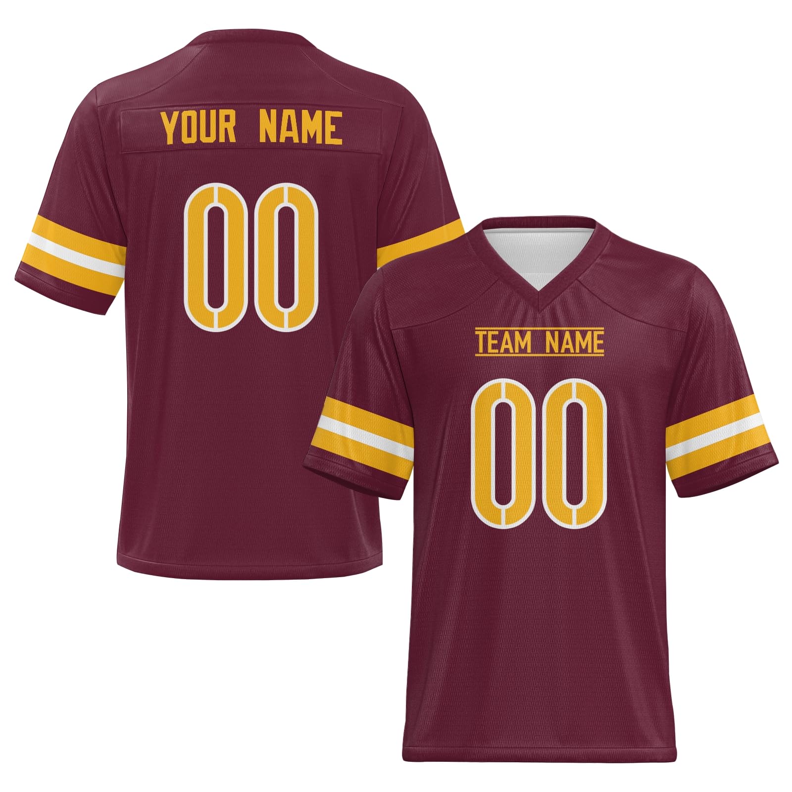 Custom American Football Jersey with Team Logo and Number Fan Gift