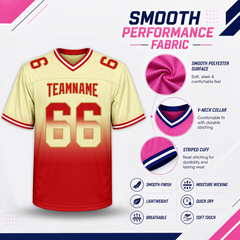 Sleeve Stripe Custom Football Fan Jersey with Custom Lettering